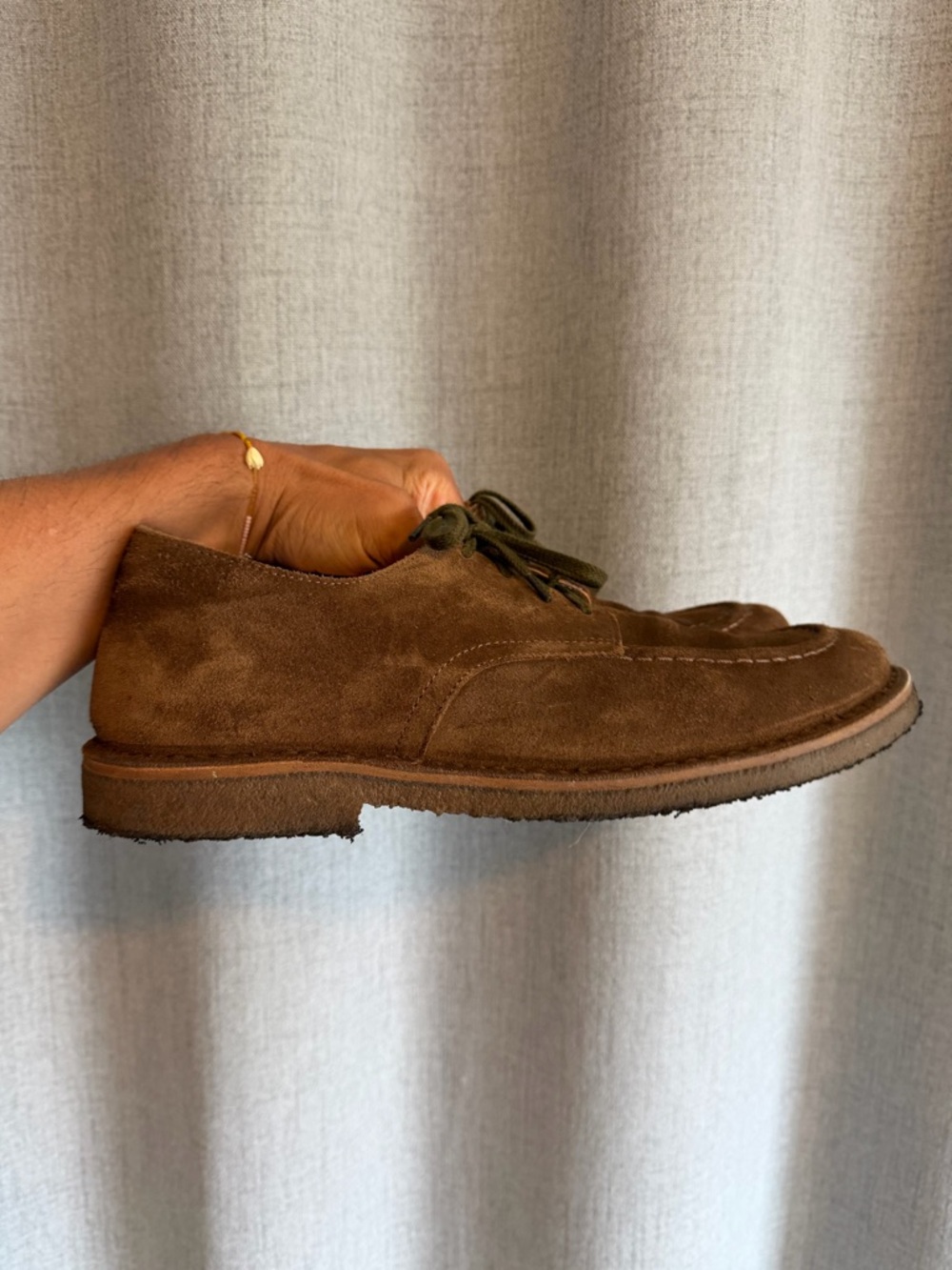 Men’s ASTORFLEX Suede Lace-Up moc-toe derby shoes / size 12 - Picture 4 of 6